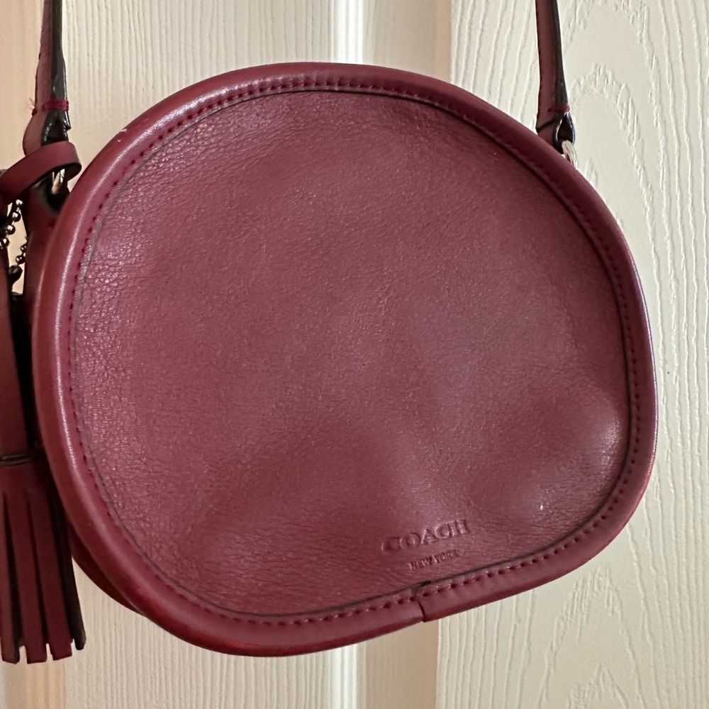 Coach Burgundy Leather Crossbody Bag